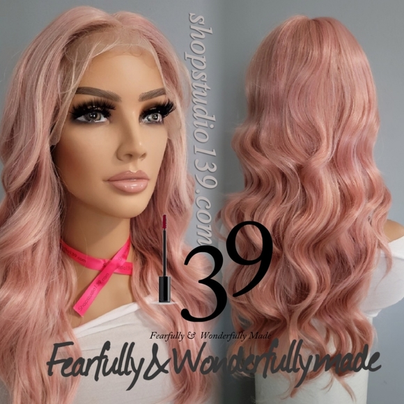 Human hair pink 💗 HD Lace Front bodywave wig - Picture 1 of 3
